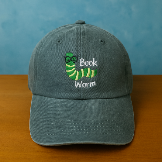 Eat The Rich Embroidery Hat, Hungry Caterpillar Hat, Bookish Hat, Activist Hat, Embroidered Caterpillar Hat